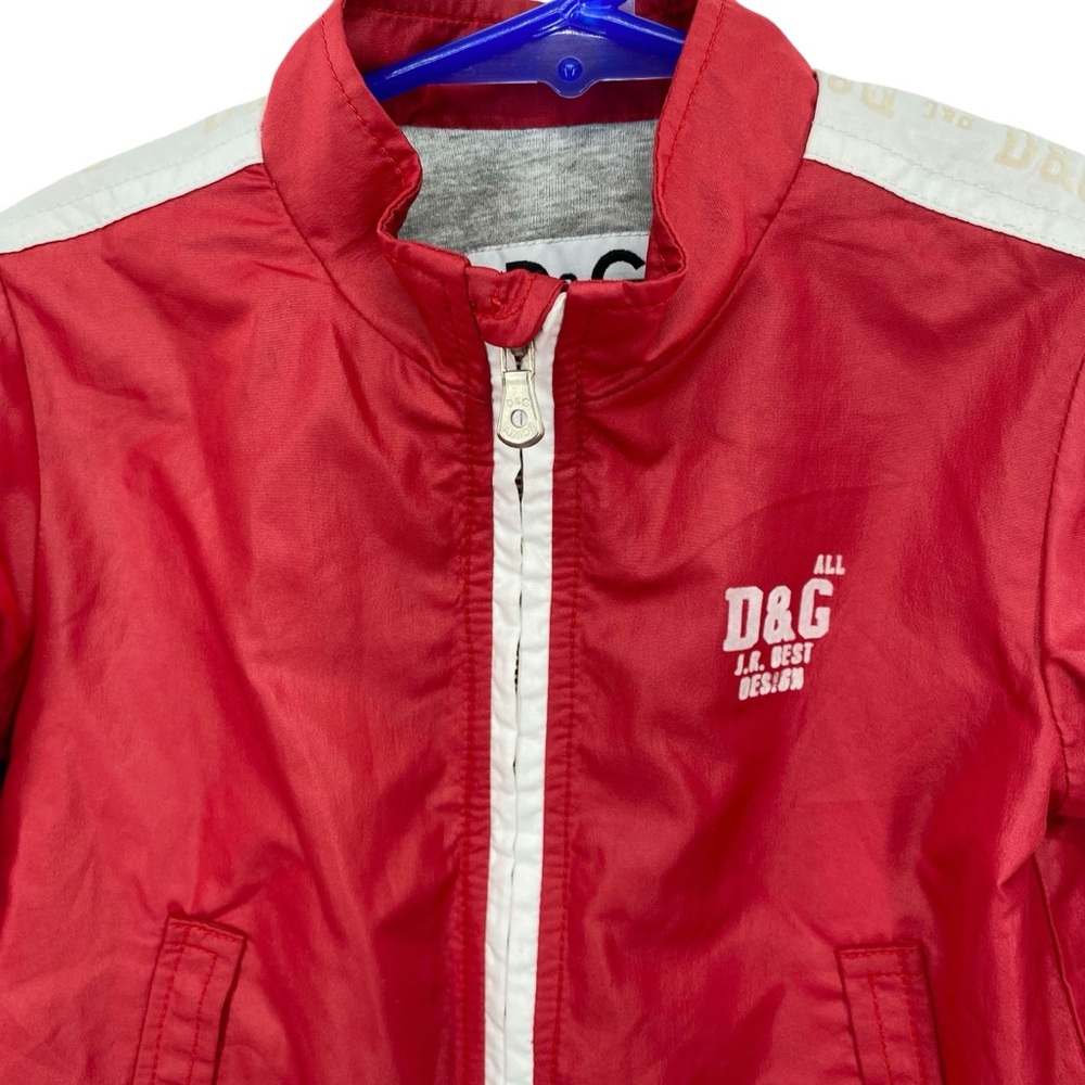 Dolce & Gabbana Toddler Boys Red Zip Up Track Jacket - Picture 3 of 12